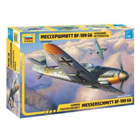 Model Kit letadlo 4816 - Messerschmitt Bf-109 G6 (1:48) Zvezda