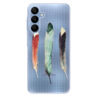 Odolné silikónové puzdro iSaprio - Three Feathers - Samsung Galaxy A25 5G