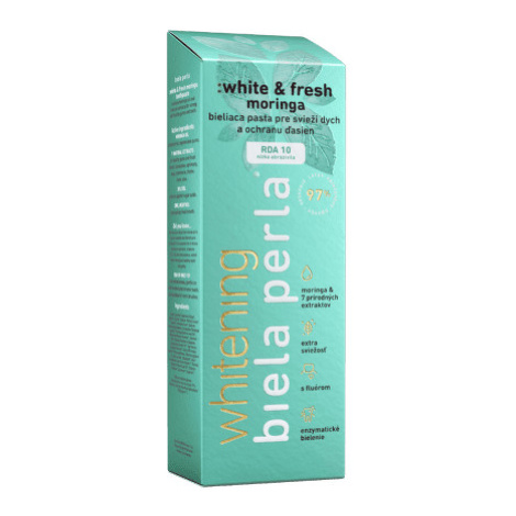 BIELA PERLA White & fresh moringa zubná pasta bieliaca 75 ml