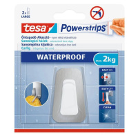 Tesa Powerstrips veľké vodeodolné háčiky - kombinácia kovu a plastu, nosnosť 2 kg