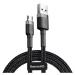 Kábel Baseus Cafule Cable USB For Micro 2A 3m Gray+Black (6953156296374)