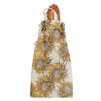 Látkový vak na chlieb s prímesou ľanu Really Nice Things Bag Sunflower, výška 42 cm