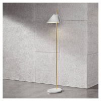 Louis Poulsen stojaca lampa mramor Yuh Brass biela