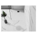 MEXEN/S - Stone+ obdĺžniková sprchová vanička 110 x 90, biela, mriežka čierna 44109011-B