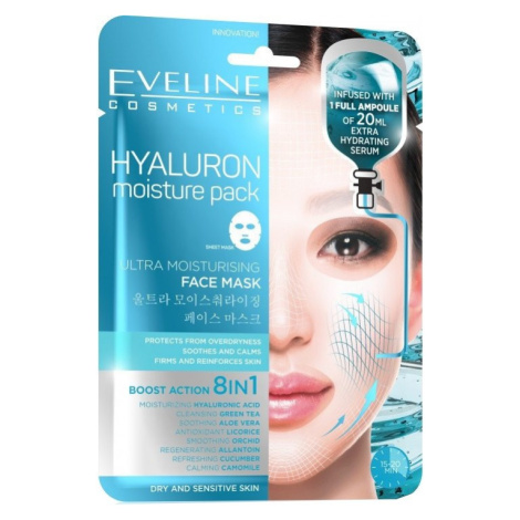 Eveline Cosmetics EVELINE látková maska Hyaluron  8in1 1ks