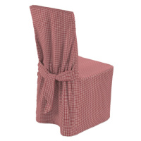 Dekoria Návlek na stoličku, červeno-biele malé káro, 45 x 94 cm, Quadro, 136-15