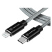 Kábel Tactical Fast Rope Aramid 030, USB-C na Lightning MFI, 0.3m, sivý