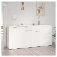 vidaXL Komoda biela 160x36x75 cm drevotrieska