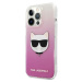 Kryt na Apple iPhone 13/13 Pro Karl Lagerfeld Choupette Head KLHCP13LCTRP ružové