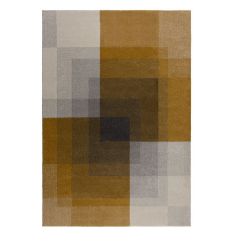 Sivo-žltý koberec Flair Rugs Plaza, 160 x 230 cm