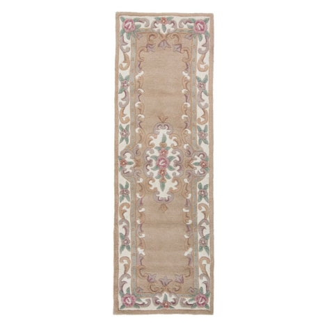 Ručně všívaný běhoun Lotus premium Fawn - 67x210 cm Flair Rugs koberce