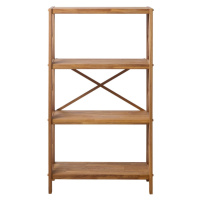 Regál z dubového dreva v prírodnej farbe 70x124 cm X-Shelf – Unique Furniture