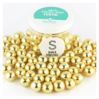 Čokoládové perly XL 130g zlaté - Super Streusel - Super Streusel