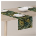 Dekoria Štóla na stôl, zelené listy, 40 x 130 cm, Intenso Premium, 144-18