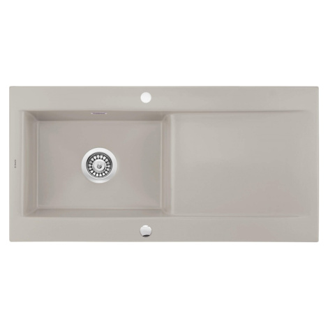 DEANTE DEANTE - Sabor capuccino mat - Keramický drez, 1 - bowl s odkvapkávačom ZCB_C113