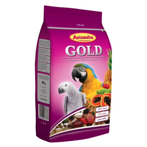 Avicentra velký papoušek Gold 850g