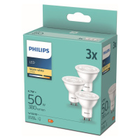 Philips LED reflektor GU10 4,7W biela 2700K 36° 3x