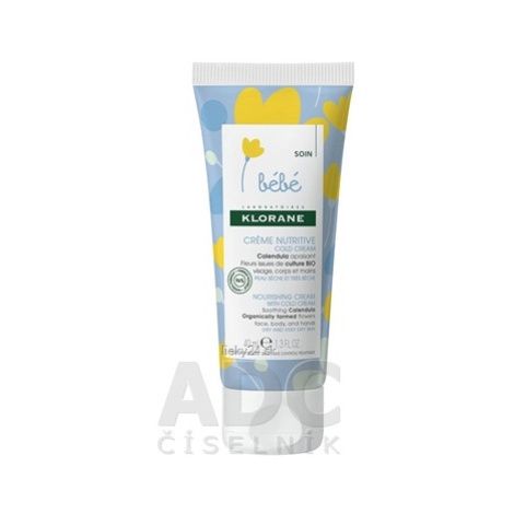 KLORANE BEBE CRÈME NUTRITIVE COLD CREAM