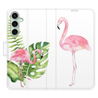 Flipové puzdro iSaprio - Flamingos - Samsung Galaxy S23 FE