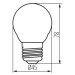 XLED G45E27 4,5W-WW-M   Svetelný zdroj LED