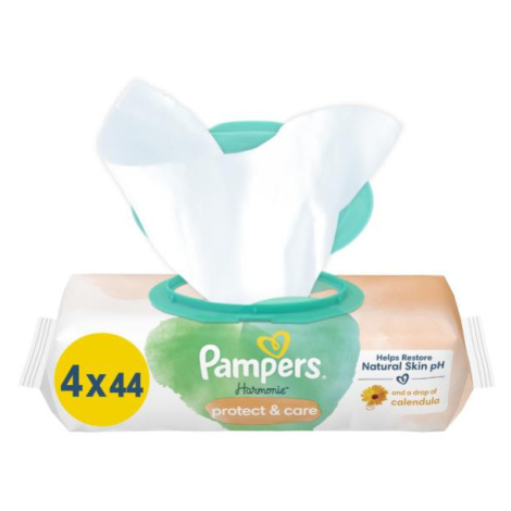 PAMPERS Obrúsky čistiace Harmonie Protect & Care 4 balenie = 176 obrúskov