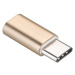 PremiumCord adaptér USB 3.1 konektor C/male - USB 2.0 Micro-B/female zlatý