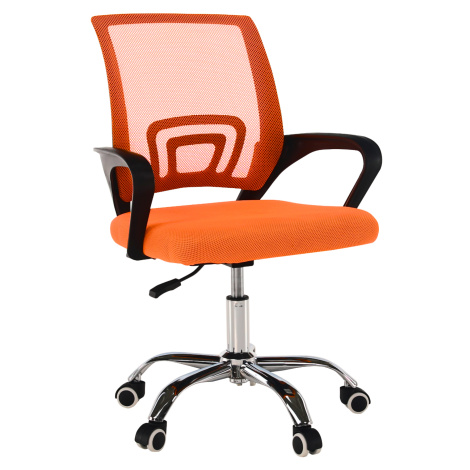 Kancelárska stolička, oranžová/čierna, DEX 2 NEW Tempo Kondela