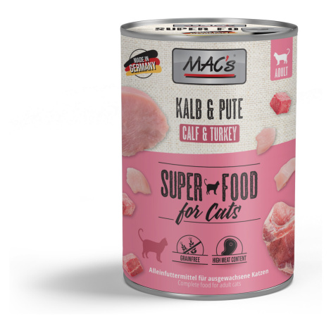 Mac´s Cat Konz. Teľacie / Morčacie - 400g