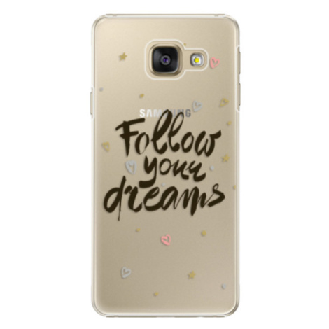 Plastové puzdro iSaprio - Follow Your Dreams - black - Samsung Galaxy A3 2016