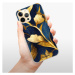 Odolné silikónové puzdro iSaprio - Gold Leaves - iPhone 12 Pro