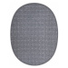 Kusový koberec Udinese šedý ovál - 200x300 cm Vopi koberce
