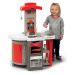 Kuchynka skladacia elektronická Tefal Opencook Smoby červená s kávovarom a chladničkou a 22 dopl