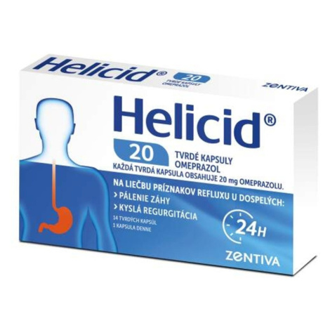 HELICID 20 mg tvrdé kapsule 14 ks