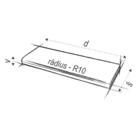 TD - DREVENÝ PRAH - DUB HNEDÁ ZEM DUB 16 - Odtieň hnedá zem kartáčovaný olejovaný 16 cm 160 cm