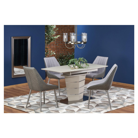 Jedálenský rozkladací stôl Soroto 140/180 cm béžový mat Halmar