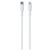 PURO Soft Lightning/USB-C kábel, 1,5 m, biely