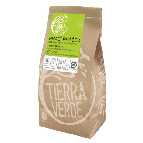 TIERRA VERDE Prací prášok na bielu bielizeň a plienky vrecko 850 g