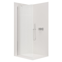 Cerano Onyx, sprchová zástena Walk-in, chróm, ryhované sklo - 90x200 cm, CER-CER-8050BD1259