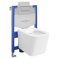 MEXEN/S - WC predstenová inštalačná sada Fenix XS-U s misou WC Teo, biela 6853385XX00