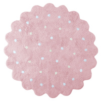 Pre zvieratá: Prateľný koberec Little Biscuit Pink Rozmery koberca: 140x140 kvetina