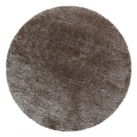 Kusový koberec Brilliant Shaggy 4200 Taupe kruh Rozmery kobercov: 80x80 (priemer) kruh