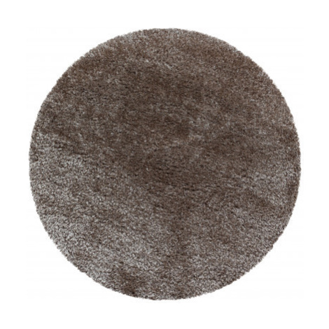 Kusový koberec Brilliant Shaggy 4200 Taupe kruh Rozmery kobercov: 80x80 (priemer) kruh