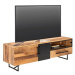 Ambia Home TV DIEL, mangové drevo, prírodné farby, čierna, 145/45/40 cm
