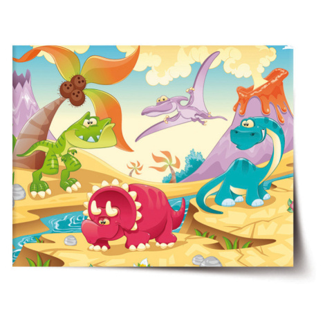 Plagát Dinosauri 5 - 90x60 cm