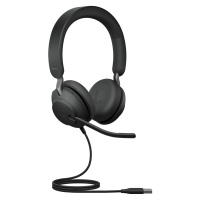 Jabra Evolve2 40 SE/Stereo/USB/Drôt/Čierna