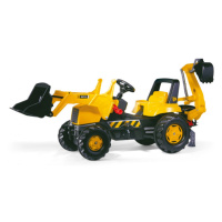 Šlapací traktor JCB s prednou aj zadnou lyžicou Rolly Toys 812004