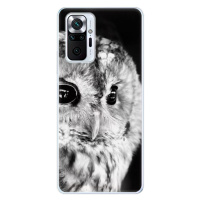 Odolné silikónové puzdro iSaprio - BW Owl - Xiaomi Redmi Note 10 Pro