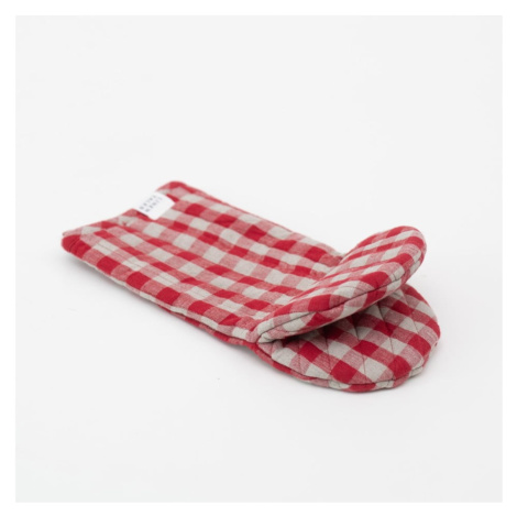 Ľanová chňapka Red Gingham – Linen Tales