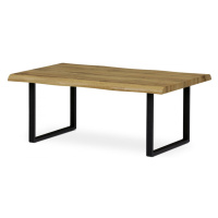 AUTRONIC AHG-861 OAK konferenční stůl, 110x70x45 cm, MDF deska, 3D dekor divoký dub, kov, černý 