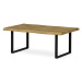 AUTRONIC AHG-861 OAK konferenční stůl, 110x70x45 cm, MDF deska, 3D dekor divoký dub, kov, černý 